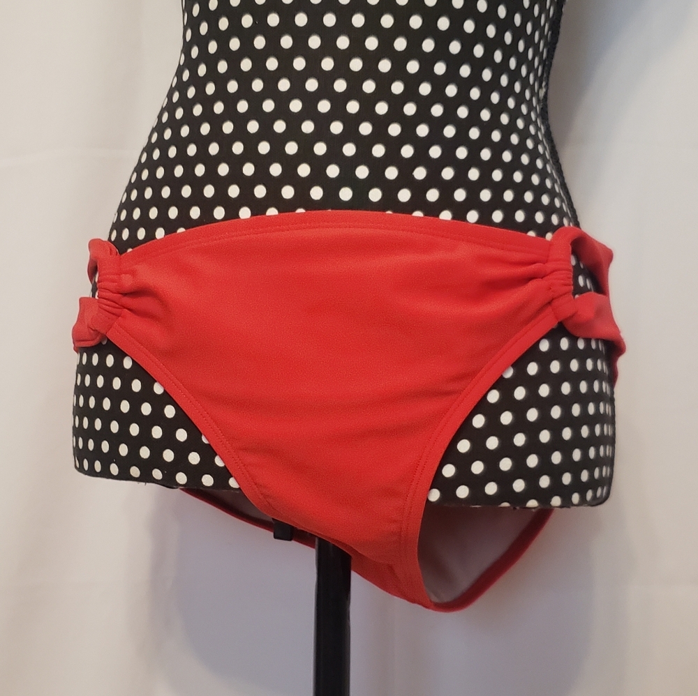 Kona Sol Bathing Suit Bottom Red
